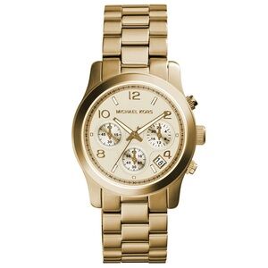 Michael Kors MK5055 Gold Runway Chronograph Watch